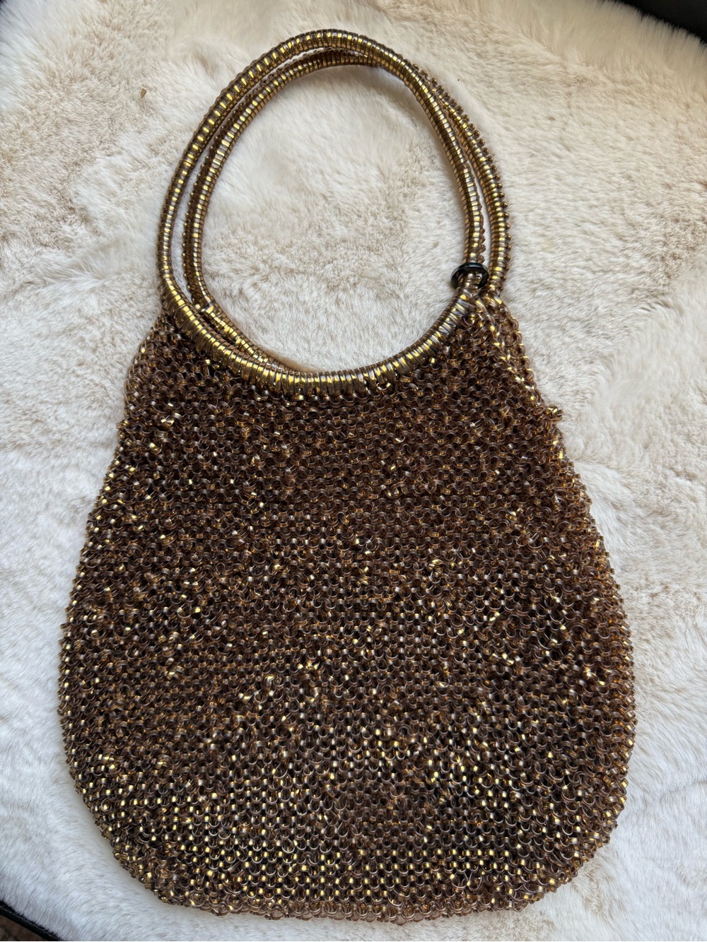 Anteprima EUC Mesh Gold Bronze Bag